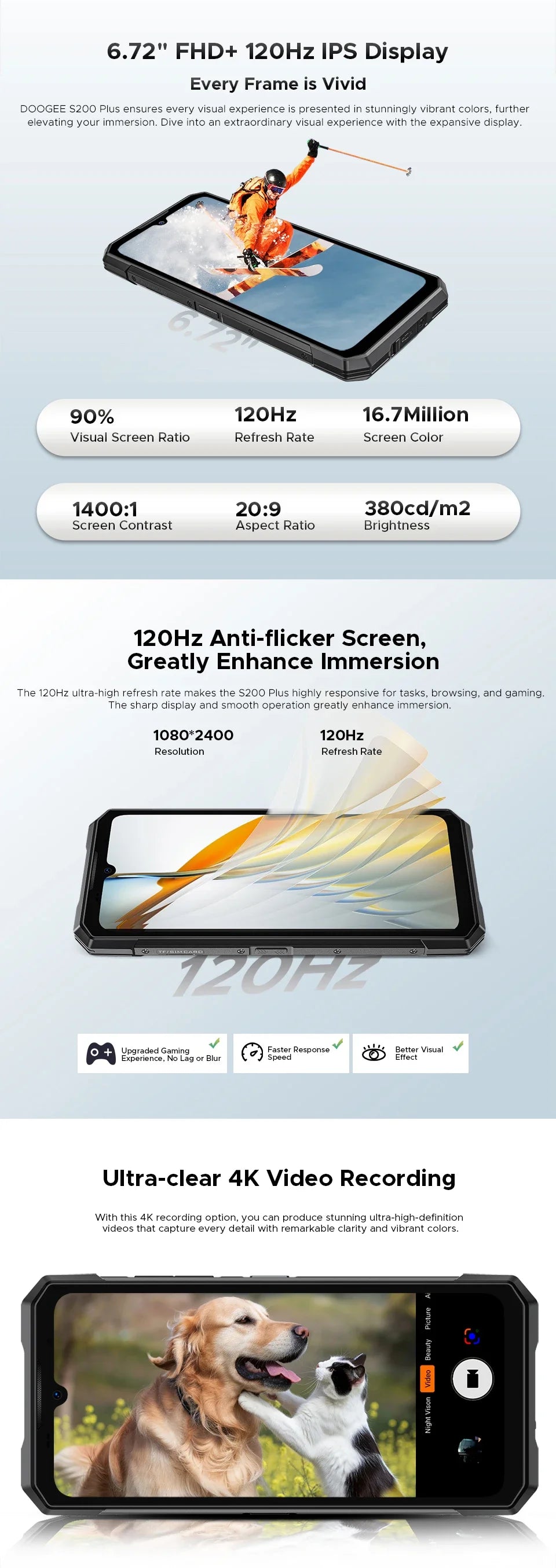 World Premiere DOOGEE S200 Plus 5G AI Rugged Phone Dimensity 7300 1.32