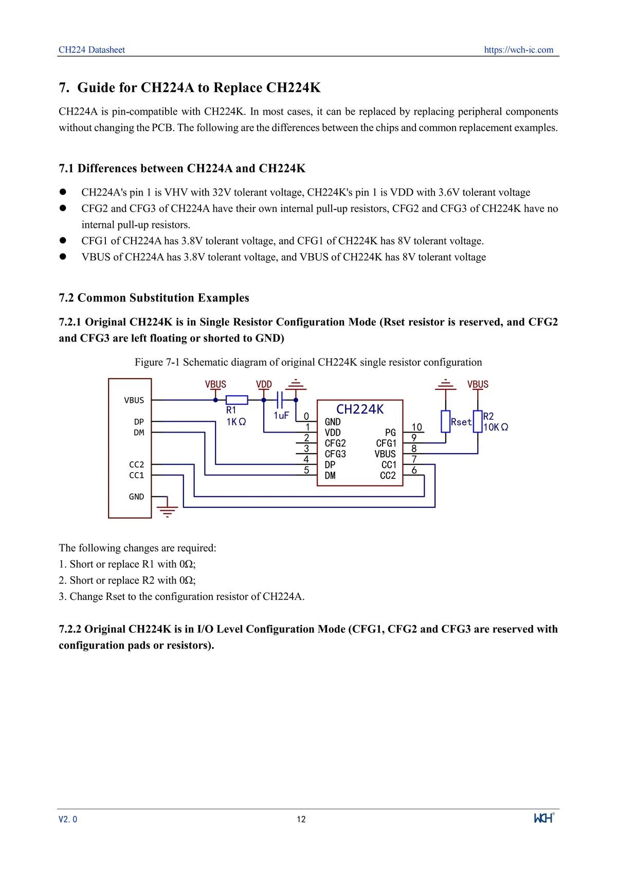 10Pcs/lot CH224 CH224A USB PD3.2 Fast Charging Protocol Receiver Chip