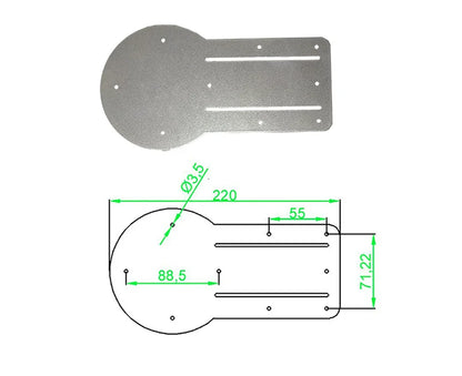 1 DOF Robot Rotating Base Manipulator with MG996 Metal Mechanical Rotate Platform Base For Arduino Robot Programmable DIY Kit