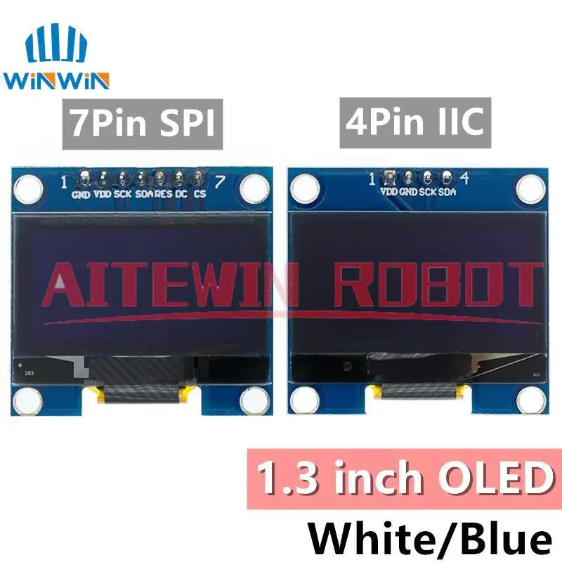 1.3 inch OLED module SPI/IIC I2C Communicate white/blue 128X64 SH1106/SSD1306 1.3 inch OLED LCD LED Display Module 1.3" OLED
