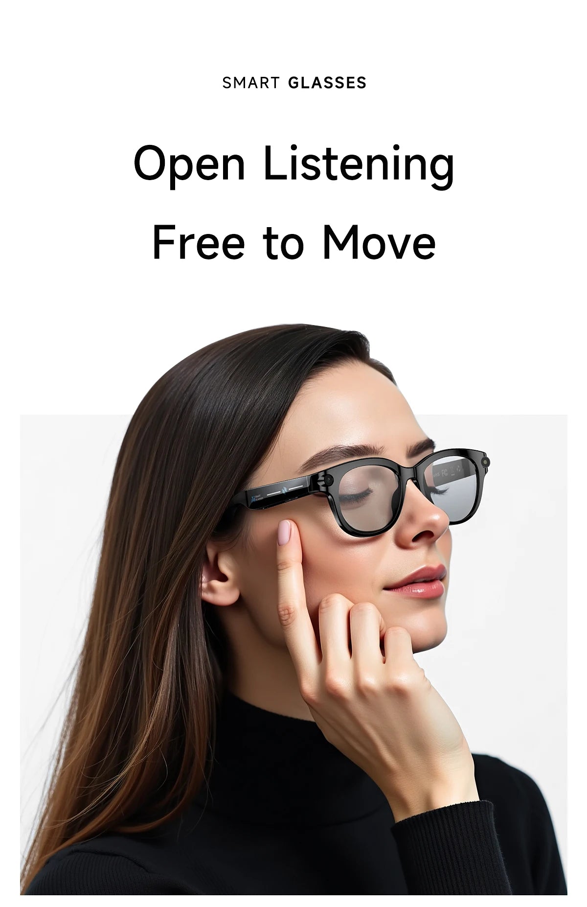 2026 AI Smart Glasses 200W HD Camera 1080P Translation AI Voice Assistant Music Playback LED Flashlight Men Women Smart Glasses