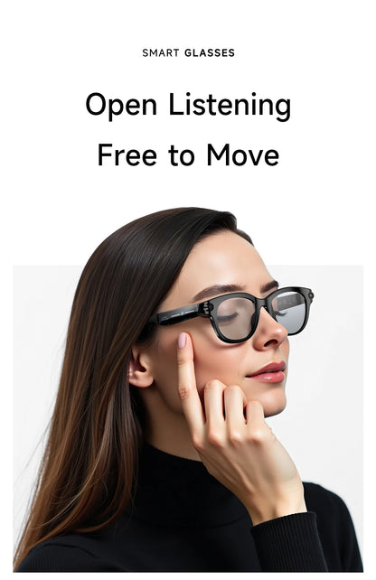 2026 AI Smart Glasses 200W HD Camera 1080P Translation AI Voice Assistant Music Playback LED Flashlight Men Women Smart Glasses