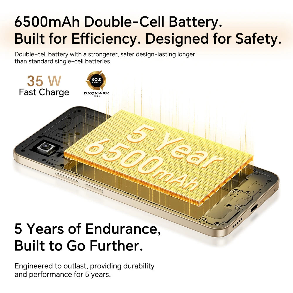 2025 New HONOR X7d 5G Smartphone Snapdragon 6s Gen 3 6.77'' TFT LCD Screen AI camera 6500mAh Supports 35W fast charging IP65