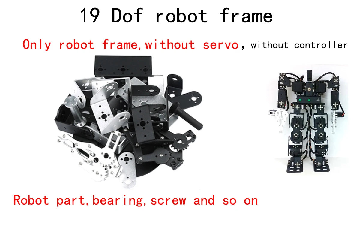 17 DOF Humanoid Robot Frame Educational Robot Kit for Ardunio Robotic Walking Compatible Servo MG996 Programmable Robot DIY Kit