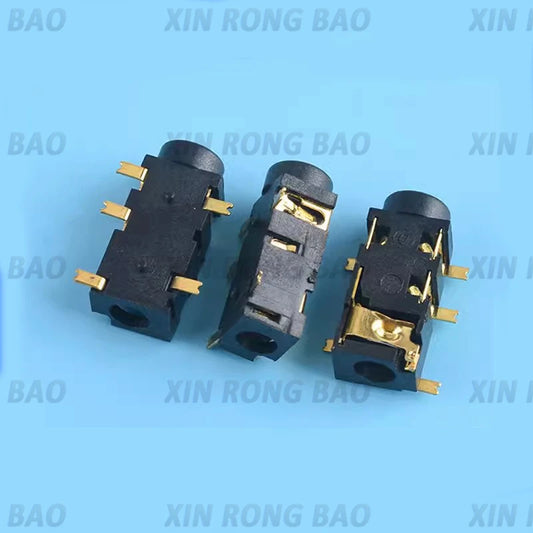 10Pcs 3.5mm Headphone Jack PJ-327A PJ327A PJ-327 Audio Jack 5 Pin SMD SMT MP3 Accessories PJ-327A High Quality