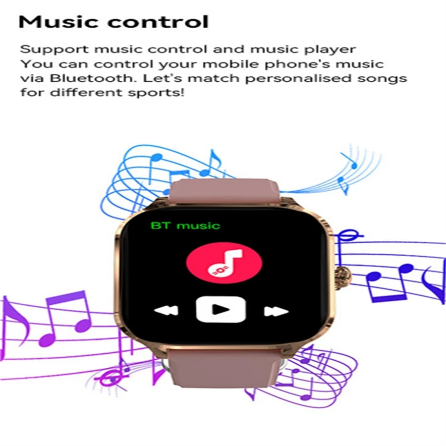 2026 New Men's Smart Watch Women's Gift 2.01inch HD Full Touch Screen Sports Fitness Watch Electronics Bluetooth Talk Smartwatch