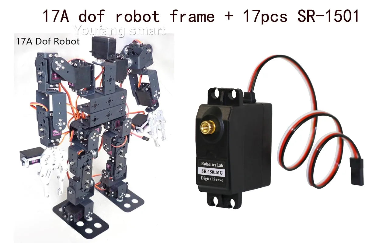 17 DOF Humanoid Robot Frame Educational Robot Kit for Ardunio Robotic Walking Compatible Servo MG996 Programmable Robot DIY Kit
