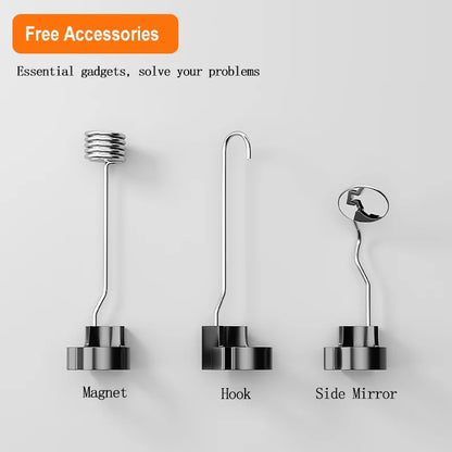 1-100m Cable Endoscope Camera With 4.3'' IPS Screen Split Design 8mm Waterproof Borescope Inspection Pipe Car Engine Sewer 2600m