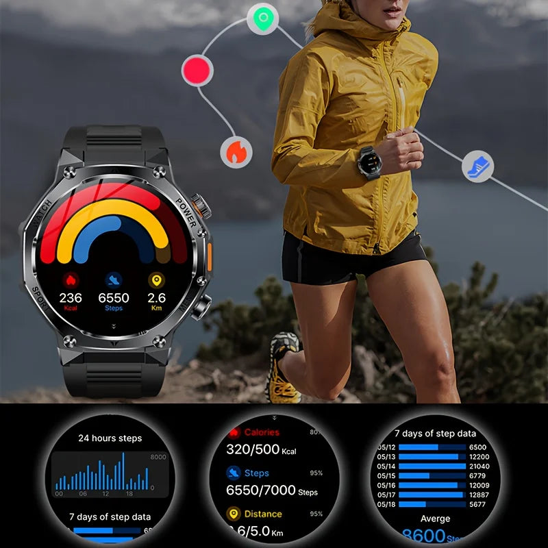 2025 New Men's Outdoor Sports Smart Watch 1.9