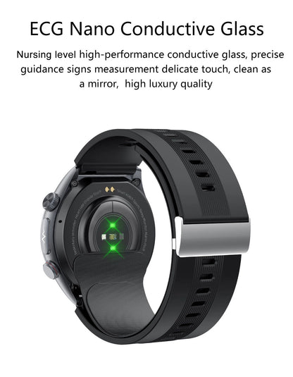 2026 New Upgrade Air Pump Blood Pressure Accurate Measure SmartWatch ECG Micro Physical Examination NFC Airbag Smart Watches Man