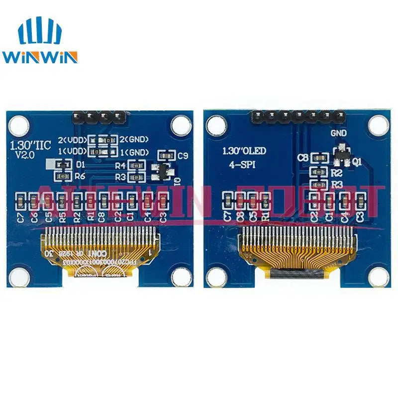 1.3 inch OLED module SPI/IIC I2C Communicate white/blue 128X64 SH1106/SSD1306 1.3 inch OLED LCD LED Display Module 1.3