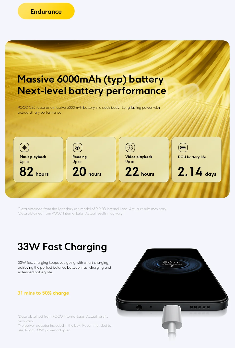 【World Premiere】POCO C85 Global Version Smartphone 128/256GB Helio G81-Ultra 6000mAh battery 6.9" display 50MP Camera 33W NFC