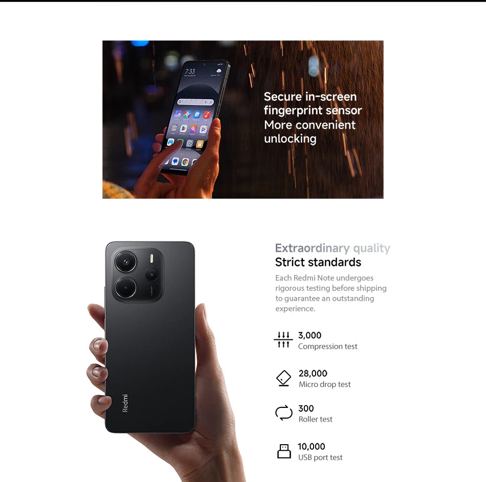 【Brand+】Global Version Xiaomi Redmi Note 14 MediaTek Helio G99-Ultra 108MP AI 5500mAh 6.67