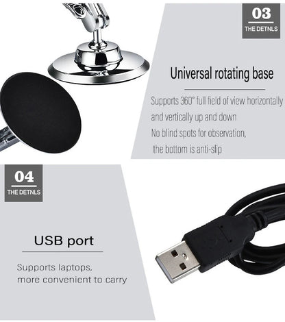 1600X 3in 1 Digital Microscope Camera with 8LEDs Portable Electronic Microscope For Soldering Cell Phone Repair LED Magnifier