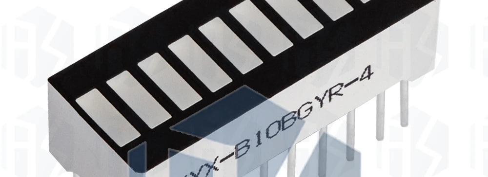 1PC 5/8/10/12/20-Segment Multicolor LED Battery Bar Indicator (Red/White/Blue) - Super Bright for DIY Power Pack Assembly