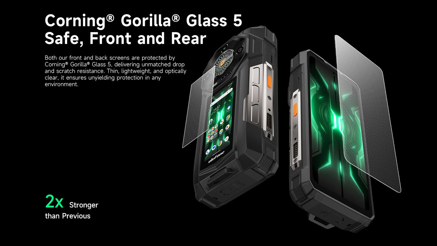 【World Premiere】Ulefone Armor 33 Pro 5G Rugged Phone 25500 mAh 512GB ROM 120Hz 6.59”3.4" Rear Screen NFC Android Smartphone