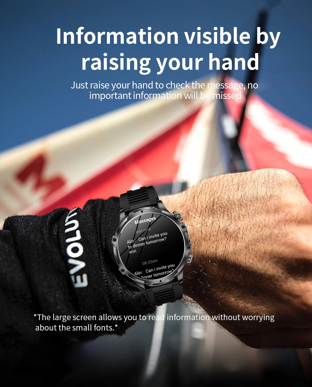 2025 New Men's Outdoor Sports Smart Watch 1.9" HD Touch Screen 800mAh Battery Life 100+ Sports Mode Fitness IPX8 Waterproof