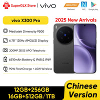 2025 New Vivo X300 Pro Chinese Version MediaTek Dimensity 9500 6.78'' 120Hz LTPO AMOLED Display 6510mAh Battery 90W SuperCharge