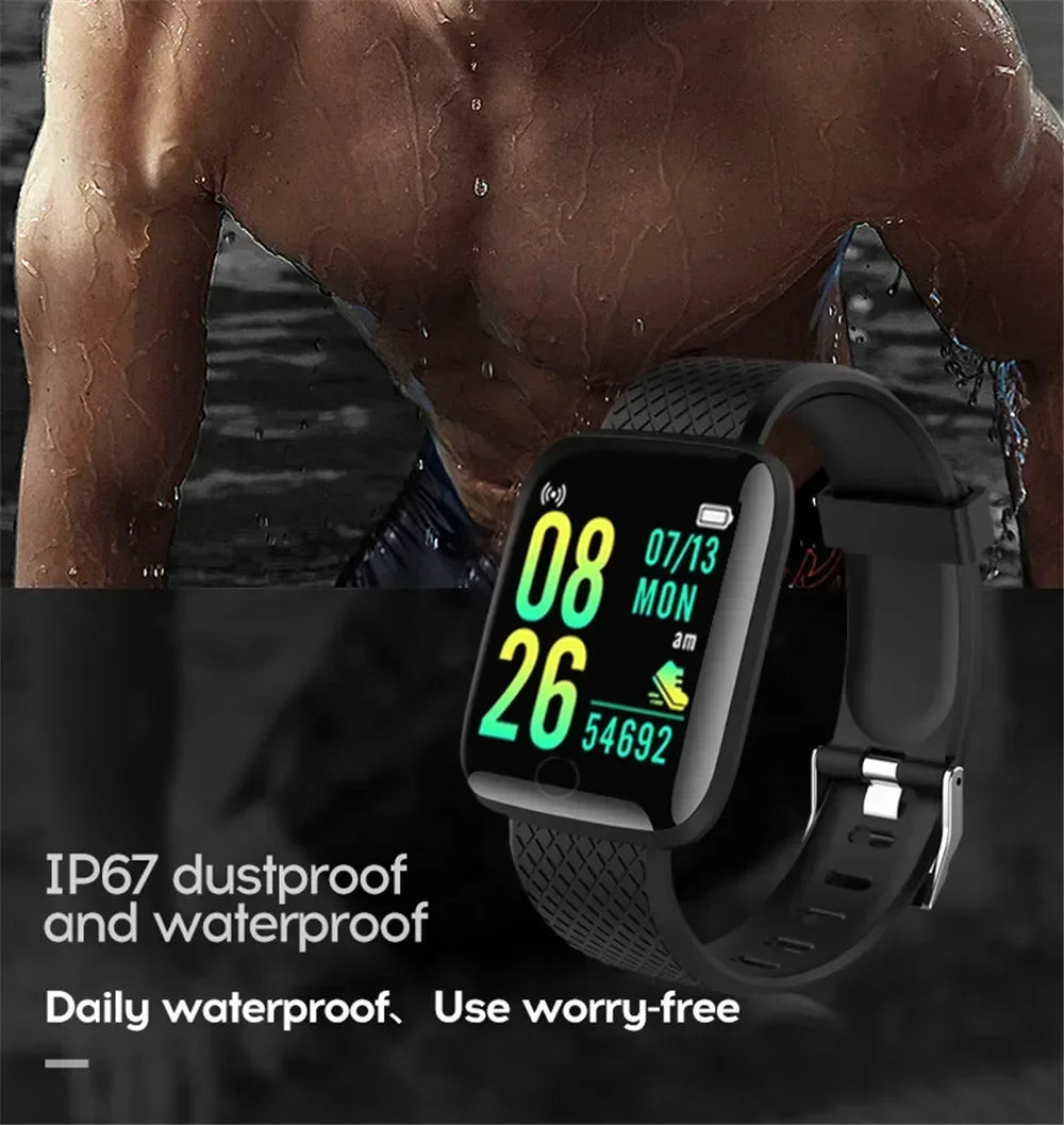 116plus Smart Watch Men Women Bluetooth Connected Phone Music Fitness Multifunctional Sports Bracelet Sleep Monitor Smartwatchs