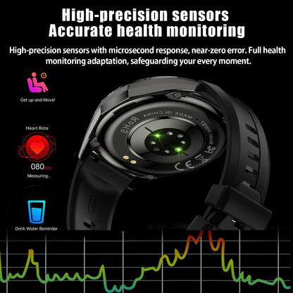 2026 New Watch 6 NFC Bluetooth Call Smart Watches Men GPS Tracking Sports Fitness IP68 Waterproof 1.53inch AMOLED Smartwatch