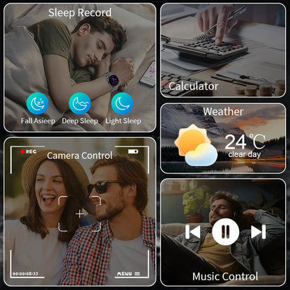 2025 New Men's Outdoor Sports Smart Watch 1.9" HD Touch Screen 800mAh Battery Life 100+ Sports Mode Fitness IPX8 Waterproof