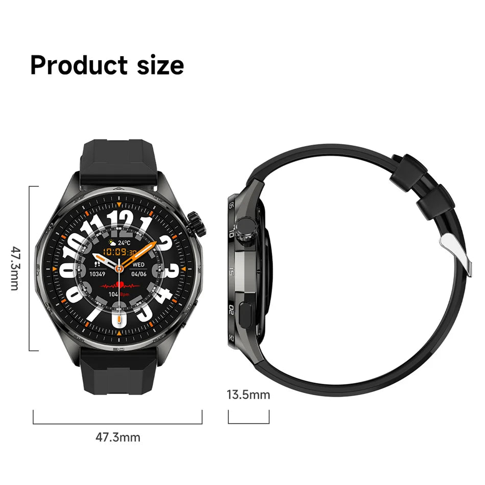 2026 New Watch 6 NFC Bluetooth Call Smart Watches Men GPS Tracking Sports Fitness IP68 Waterproof 1.53inch AMOLED Smartwatch