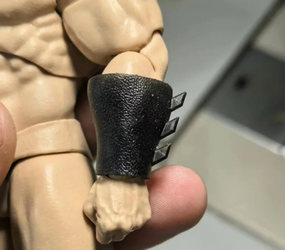 1/12 Scale Boots，Arm Protection，Neck Brace Set Model for 6''Adam Muff