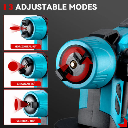 1500W 1000ML Cordless Electric Spray Gun High Power HVLP Paint Sprayer Auto Steel Coating Airbrush For Makita 18V Battery Pin