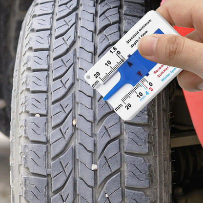 1pcs Tyre Tread Depth Depthometer Car Wheel Tread Depthometer Tread Ruler Wheel Measure Tool Plastic Measure Tools
