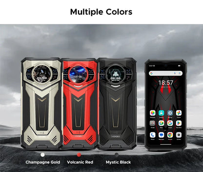 World Premiere DOOGEE S200 Plus 5G AI Rugged Phone Dimensity 7300 1.32" Rear Display 12+512GB 6.72'' 10100mAh Battery Smartphone