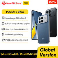 2025 New POCO F8 Ultra Global Version 5G Smartphone Snapdragon 8 Elite Gen 5 6.9" AMOLED Display 50MP 6500mAh 100W HyperCharge