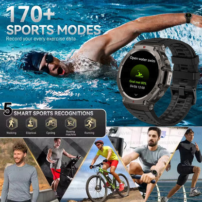 2025 NEW Outdoors Military GPS Smart Watch For Men Sports Compass Smart Watch Waterproof And Anti Drop HD Bluetooth Call Watch