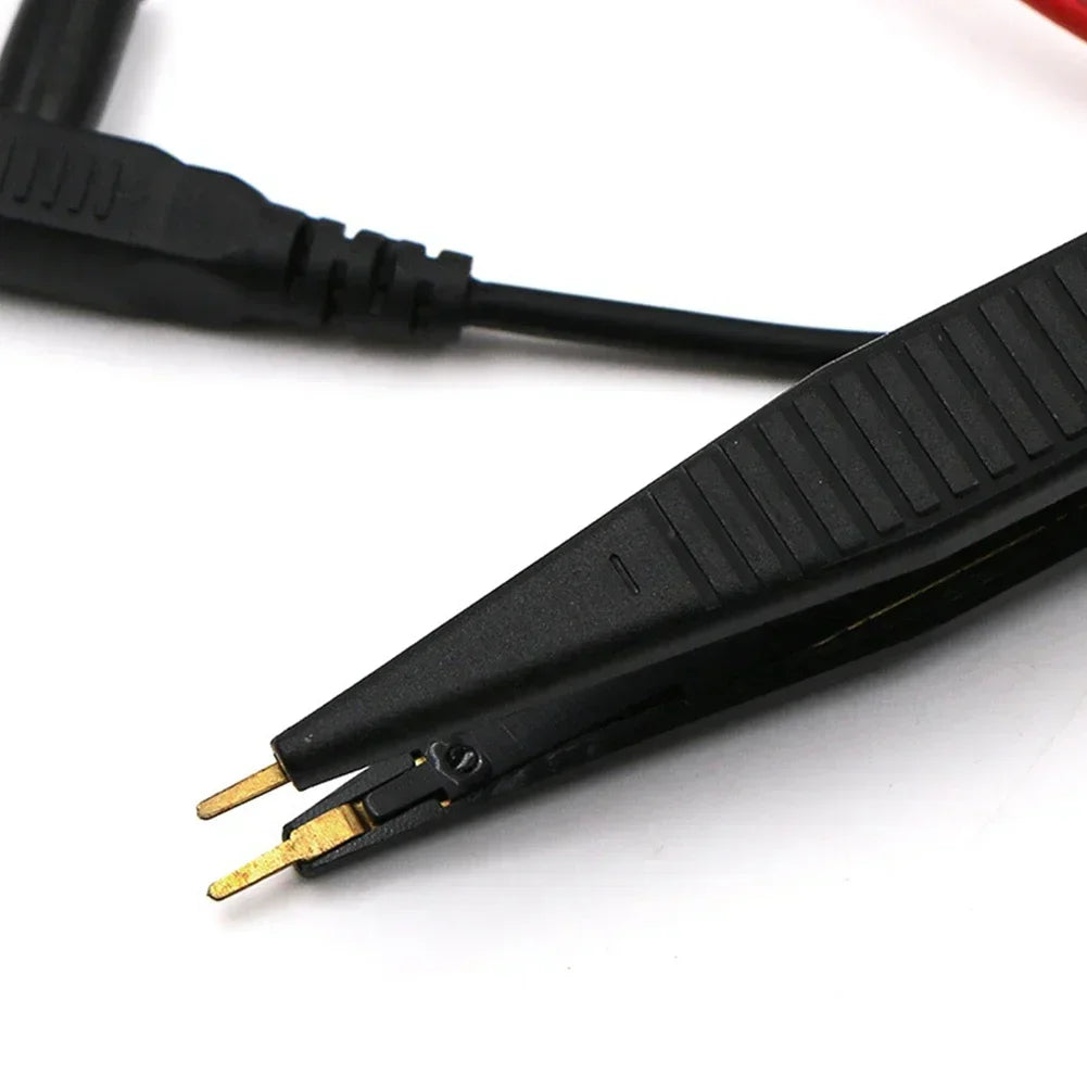 1Pc Clip Test Pen SMD Multimeter Probe Tweezer Patch For Capacitance Inductance Resistor Measurement Multi-Use ElectricTool Part