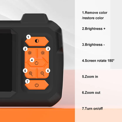 1-100m Cable Endoscope Camera With 4.3'' IPS Screen Split Design 8mm Waterproof Borescope Inspection Pipe Car Engine Sewer 2600m