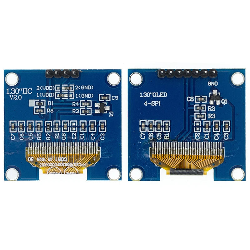 1.3 inch OLED module SPI/IIC I2C Communicate white/blue 128X64 SH1106/SSD1306 1.3 inch OLED LCD LED Display Module 1.3