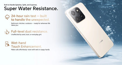 2025 New HONOR X7d 5G Smartphone Snapdragon 6s Gen 3 6.77'' TFT LCD Screen AI camera 6500mAh Supports 35W fast charging IP65