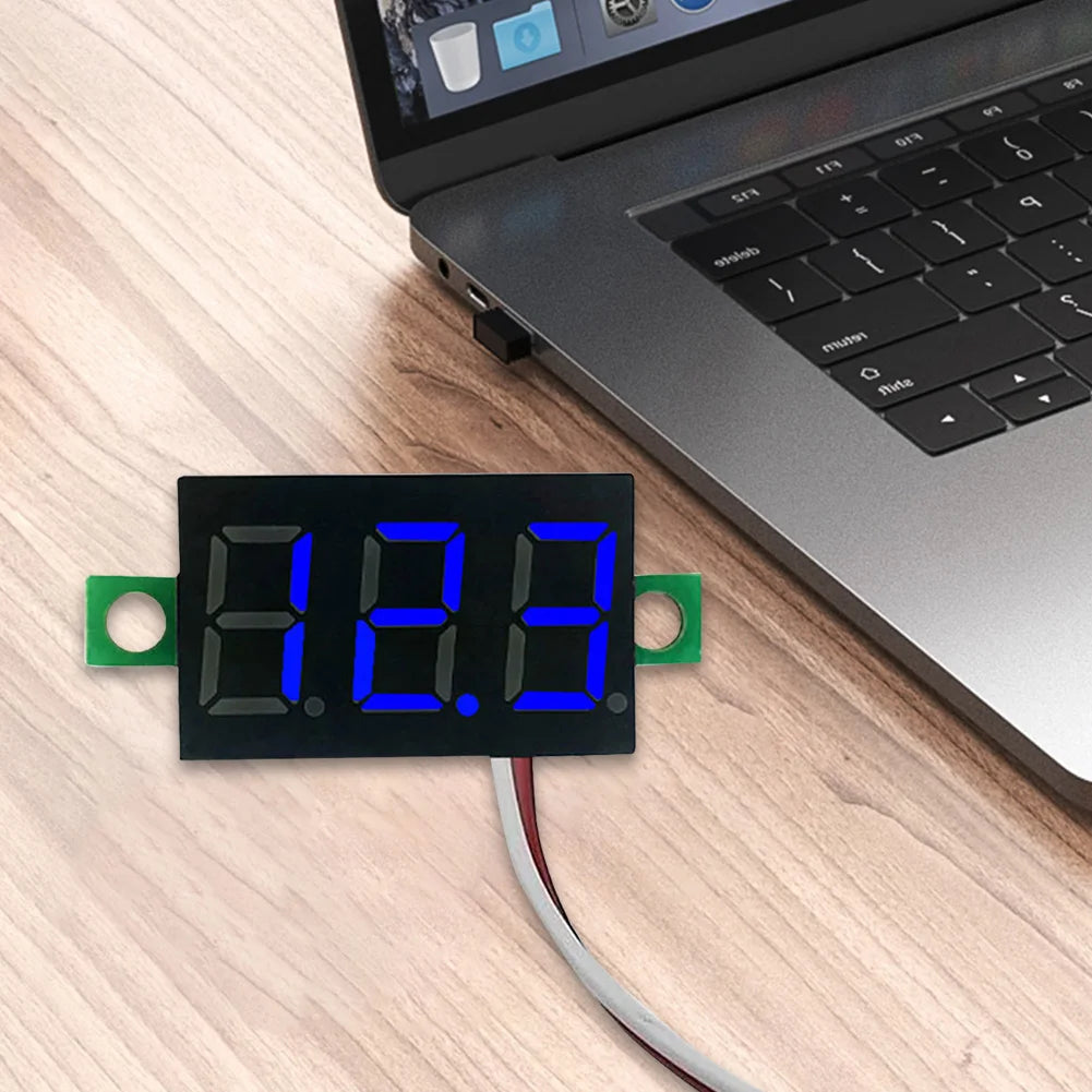 1-10PCS 2 Wires Mini Digital Voltmeter LED Screen Display 0.28 Inch DC Voltage Tester Meter Power Voltage Detector Tool