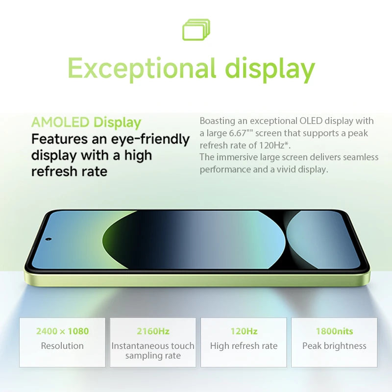 【Brand+】Global Version Xiaomi Redmi Note 14 MediaTek Helio G99-Ultra 108MP AI 5500mAh 6.67" AMOLED 120Hz Display