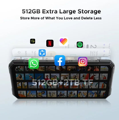 World Premiere DOOGEE S200 Plus 5G AI Rugged Phone Dimensity 7300 1.32" Rear Display 12+512GB 6.72'' 10100mAh Battery Smartphone