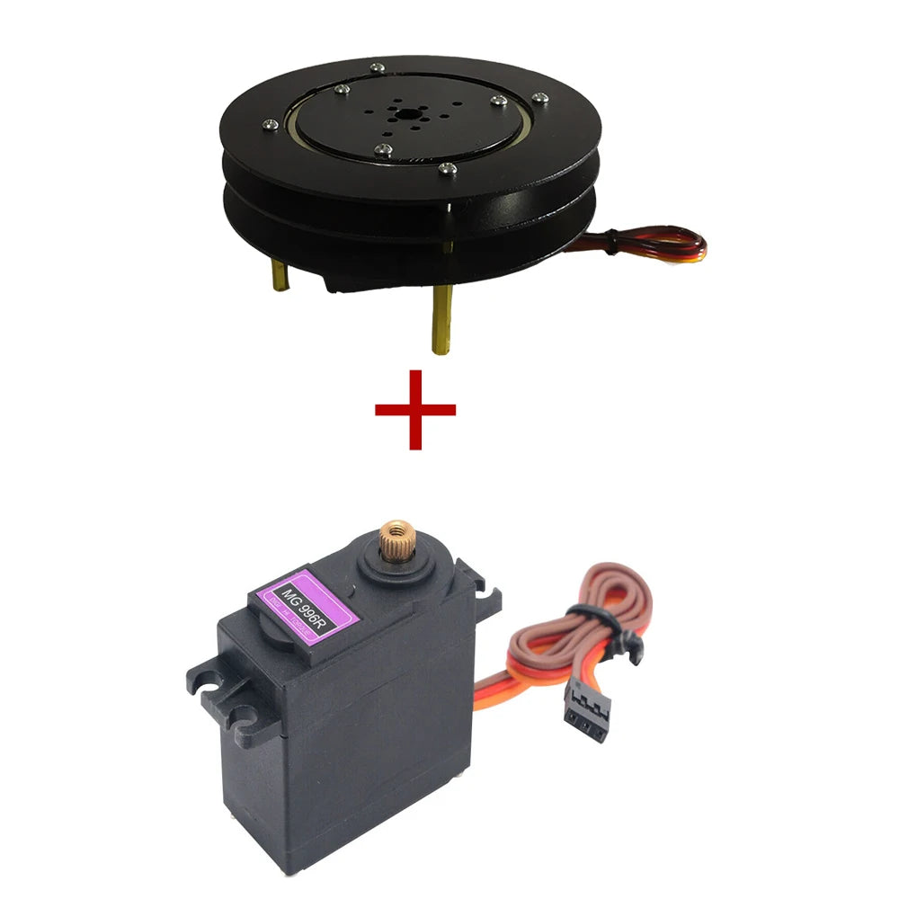 1 DOF Robot Rotating Base Manipulator with MG996 Metal Mechanical Rotate Platform Base For Arduino Robot Programmable DIY Kit