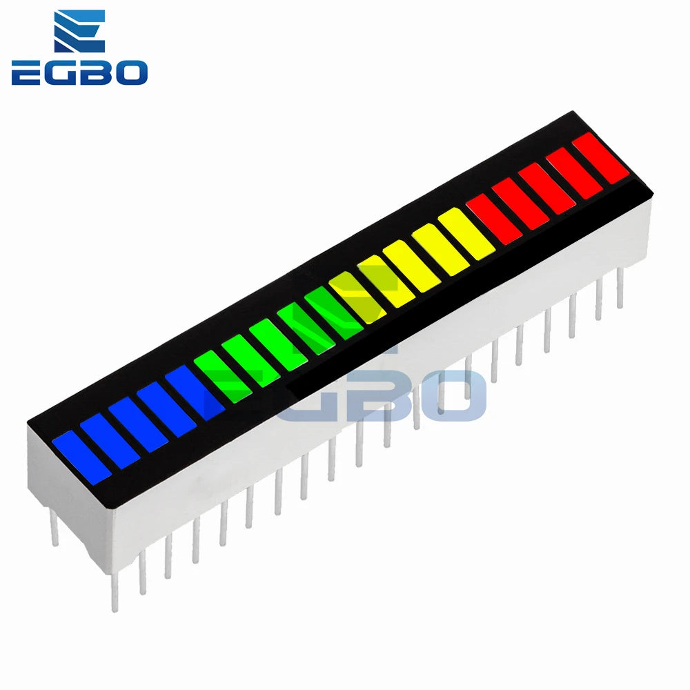 1PC 5/8/10/12/20-Segment Multicolor LED Battery Bar Indicator (Red/White/Blue) - Super Bright for DIY Power Pack Assembly
