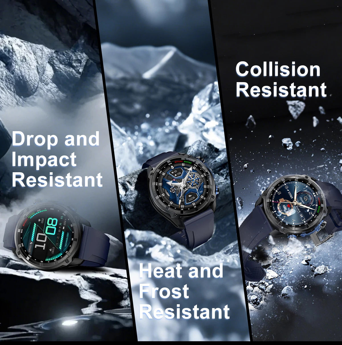 2025 New Military GPS Sports Smartwatches Men 5ATM Waterproof Fitness Tracker 4GB Memory Offline Maps 860Mah Battery Smart Watch