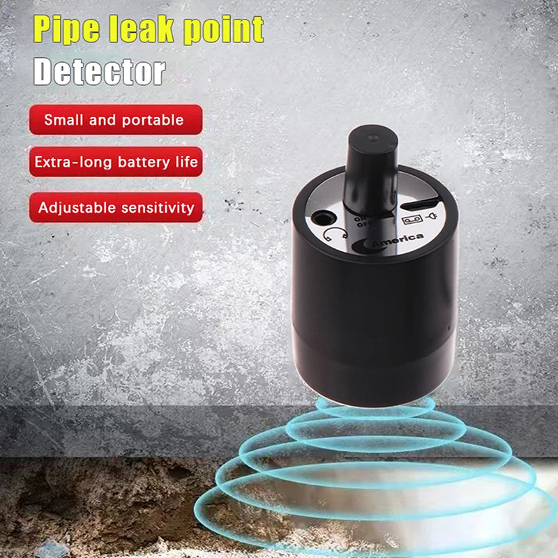 1pc Water Leak Detector Multi-functional Sound Collector Suitable For Leak Detection Of Various Construction Pipe