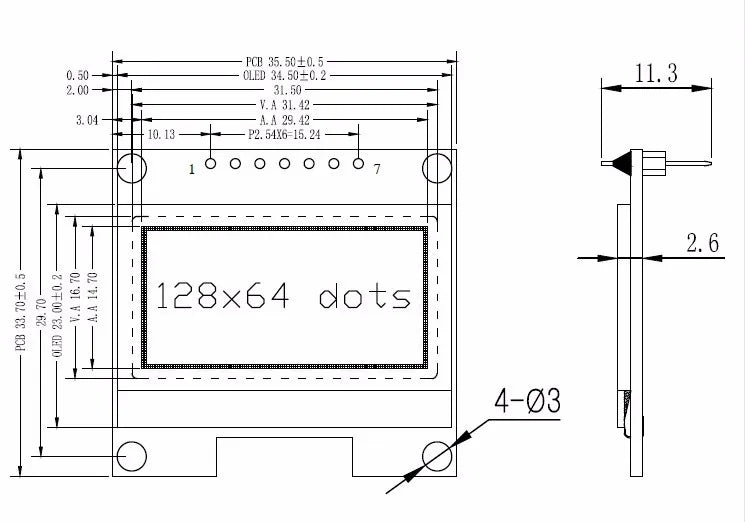 1.3 inch OLED module SPI/IIC I2C Communicate white/blue 128X64 SH1106/SSD1306 1.3 inch OLED LCD LED Display Module 1.3" OLED