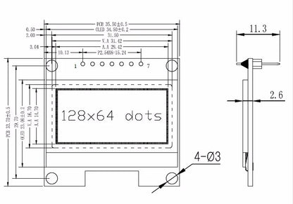 1.3 inch OLED module SPI/IIC I2C Communicate white/blue 128X64 SH1106/SSD1306 1.3 inch OLED LCD LED Display Module 1.3" OLED