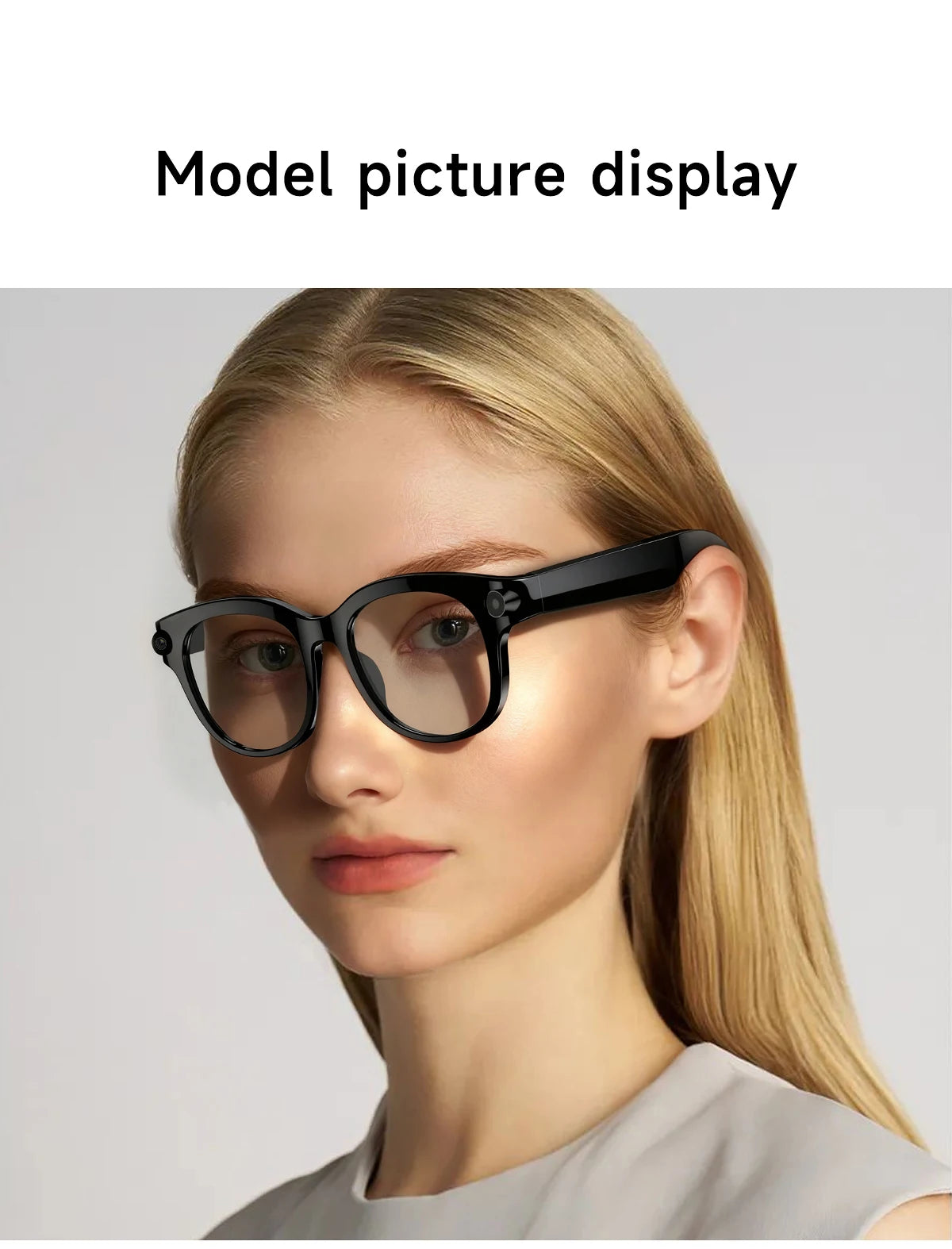 2026 AI Smart Glasses 200W HD Camera 1080P Translation AI Voice Assistant Music Playback LED Flashlight Men Women Smart Glasses