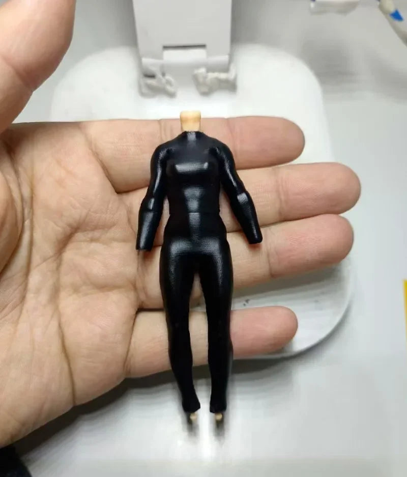 1/18 Scale Black Tight Fitting Suit Set（Top & Pants) Model for 3.75''Female&male