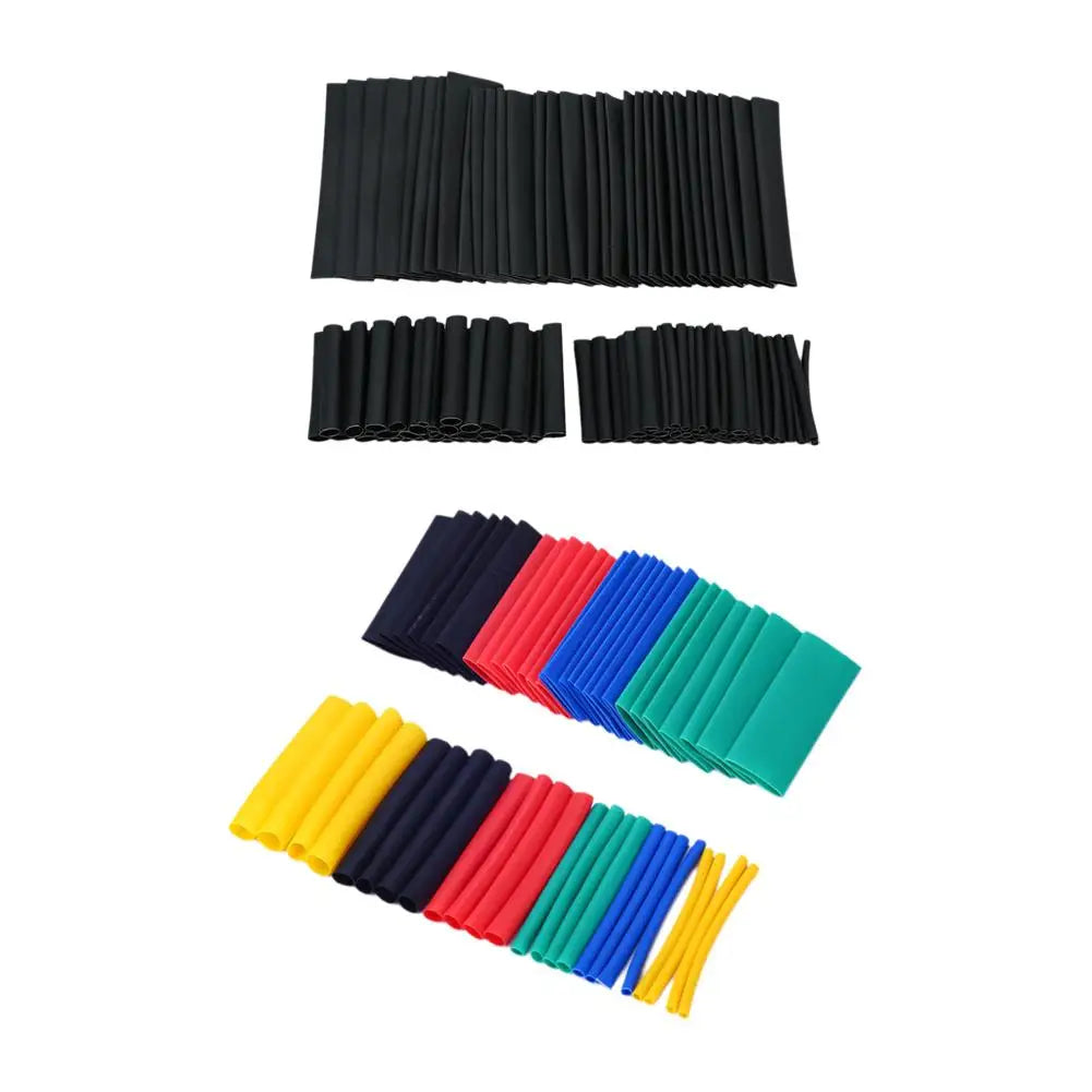 127/328/580pcs Heat Shrink Tube Tubing Insulation Shrinkable Tube Assortment Electronic Polyolefin Wire Cable Sleeve Kit