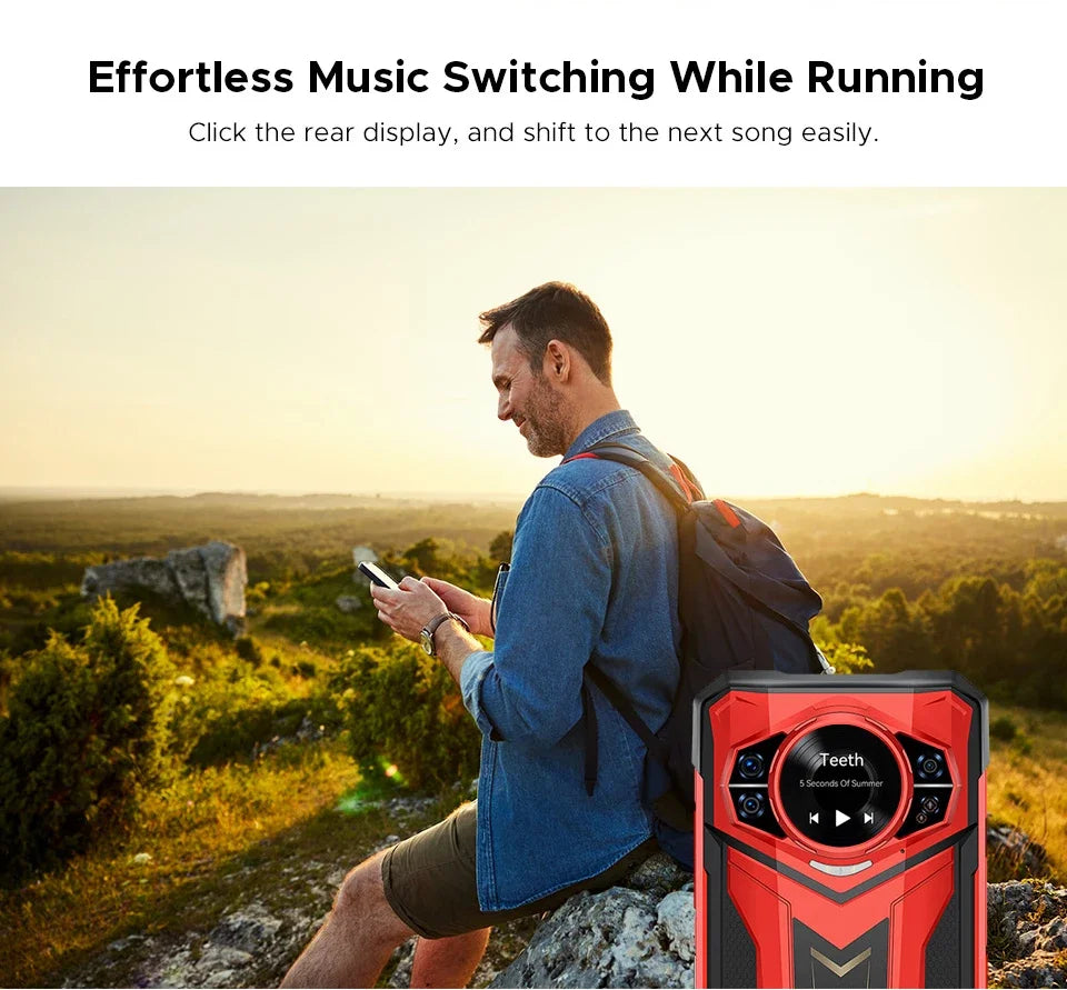 World Premiere DOOGEE S200 Plus 5G AI Rugged Phone Dimensity 7300 1.32" Rear Display 12+512GB 6.72'' 10100mAh Battery Smartphone