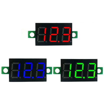1-10PCS 2 Wires Mini Digital Voltmeter LED Screen Display 0.28 Inch DC Voltage Tester Meter Power Voltage Detector Tool